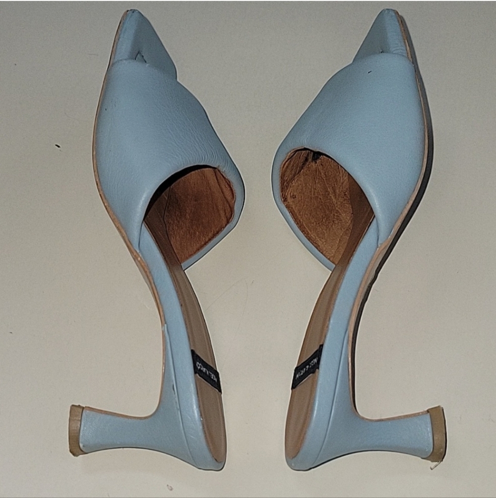 ANGEL ALARCON Pale Light Blue Slides/mules Size 39 - Picture 4 of 12
